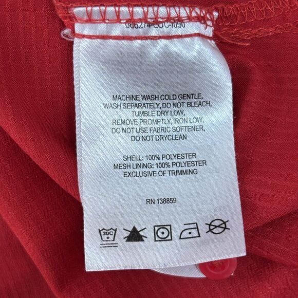 Ole Miss Rebels Shirt Men's XL Red Short Sleeve Omni-Shade Vented Pockets - Picture 9 of 10